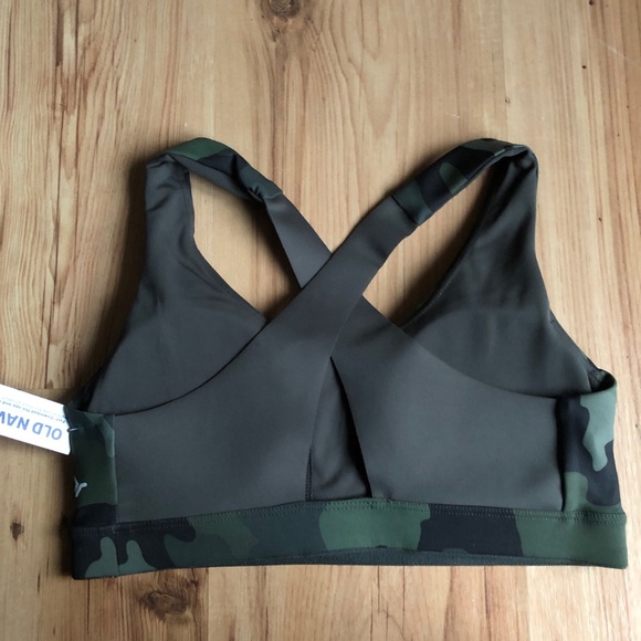 NEW PowerSoft Sports Bra Small Camo Green Padded Medium Support Women’s - Picture 6 of 16